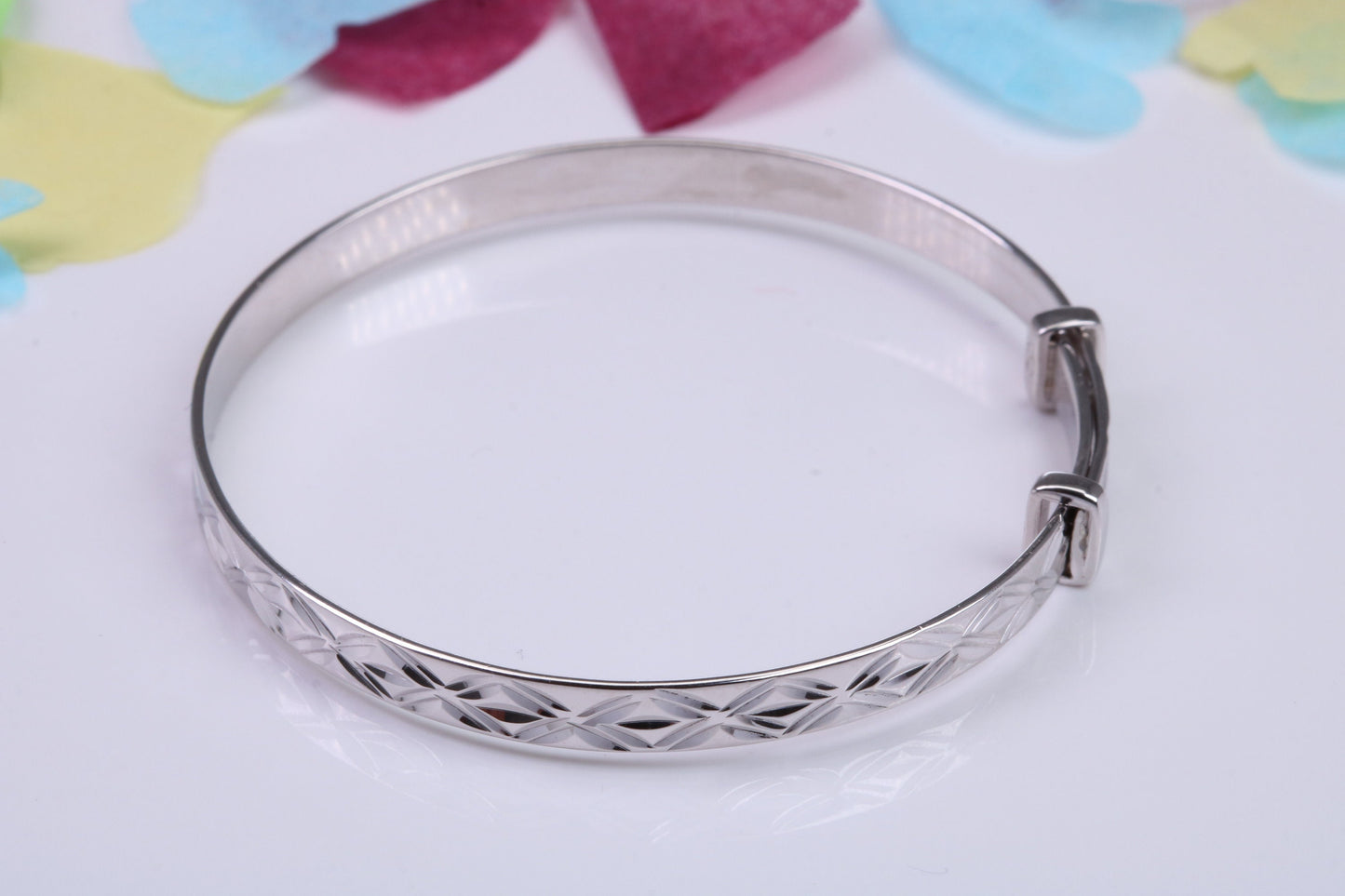 Childs Solid Silver Expanding Bangle