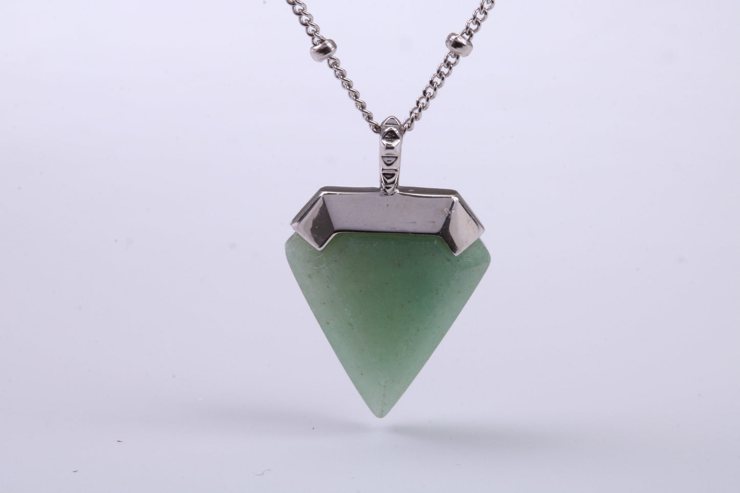 Real Emerald set Necklace, made from solid Sterling Silver with Length Adjustable Chain