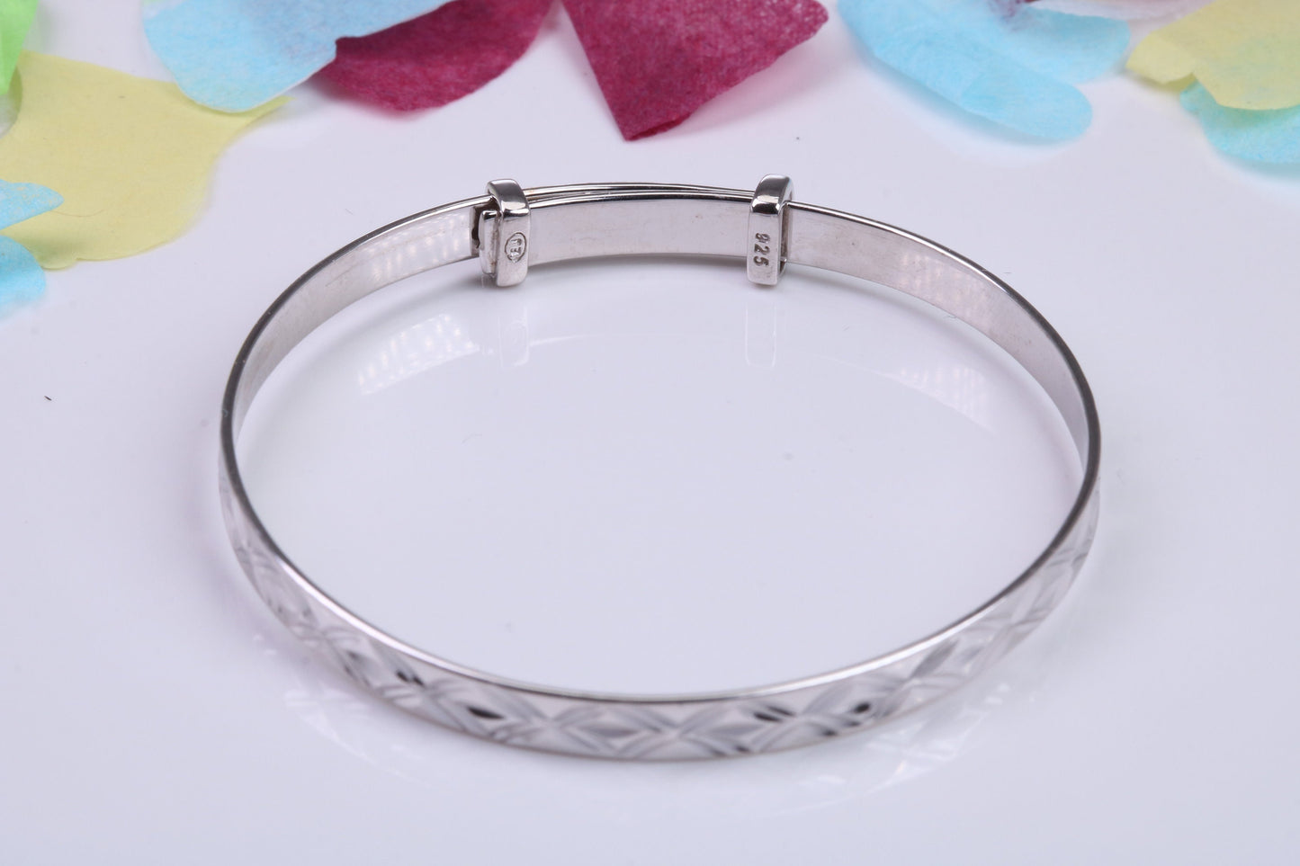 Childs Solid Silver Expanding Bangle