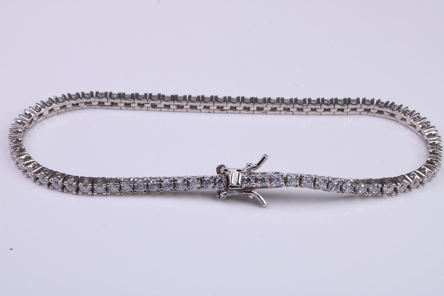 Cubic Zirconia set Bracelet, made from solid Sterling Silver