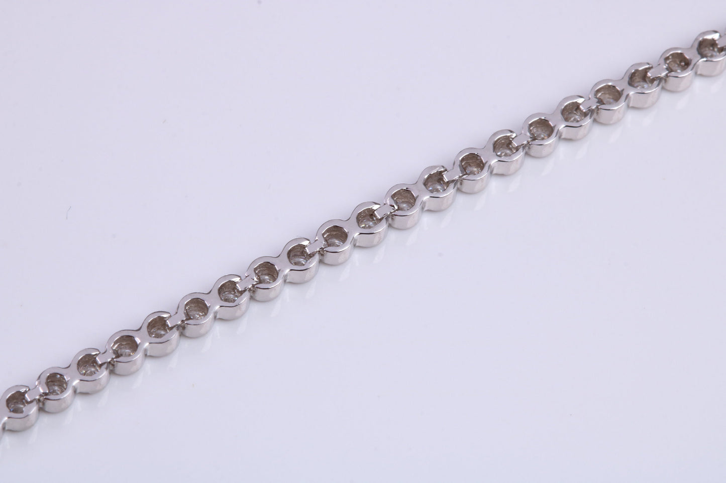 Cubic Zirconia set Tennis Bracelet, made from solid Sterling Silver