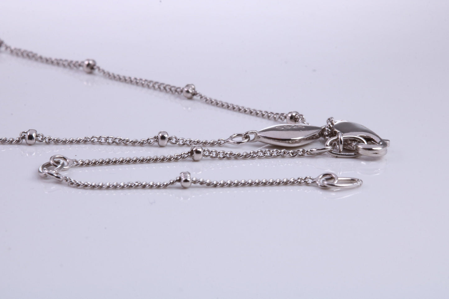 Real Emerald set Necklace, made from solid Sterling Silver with Length Adjustable Chain