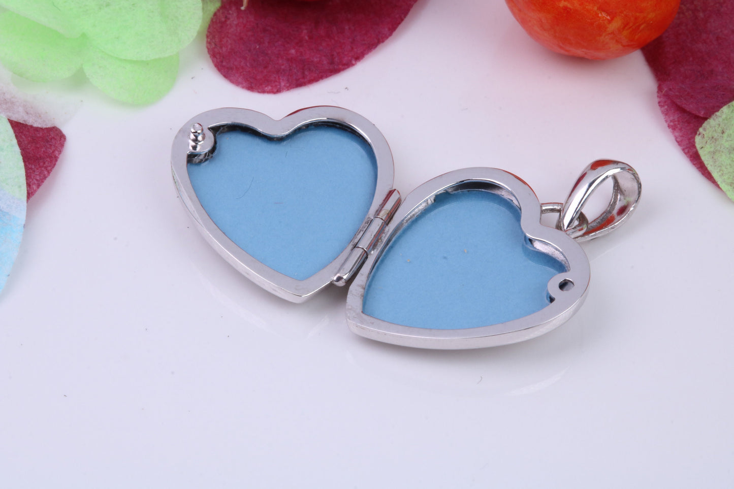 16 mm Heart Shaped Locket, Made from Solid Sterling Silver