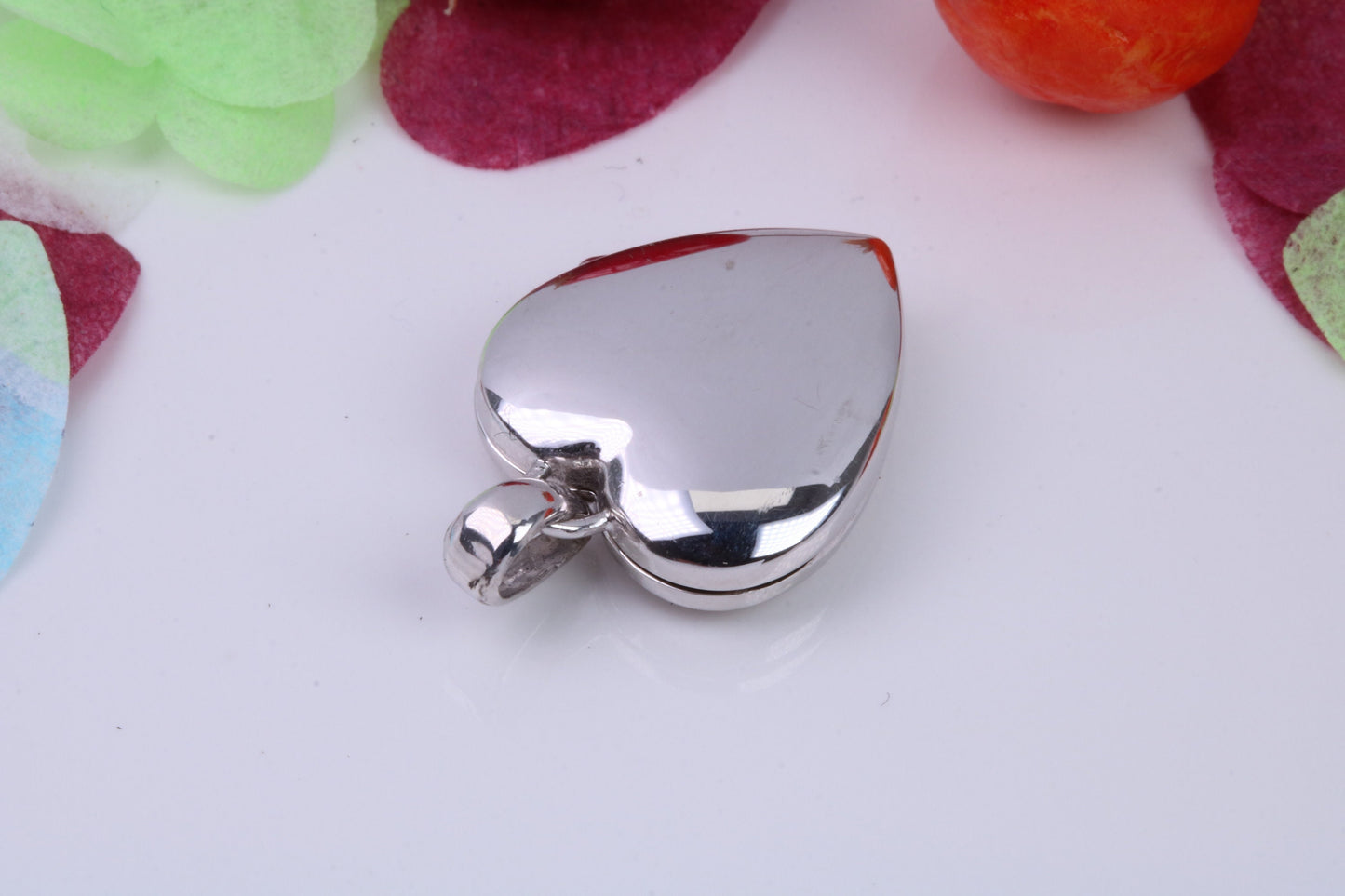16 mm Heart Shaped Locket, Made from Solid Sterling Silver