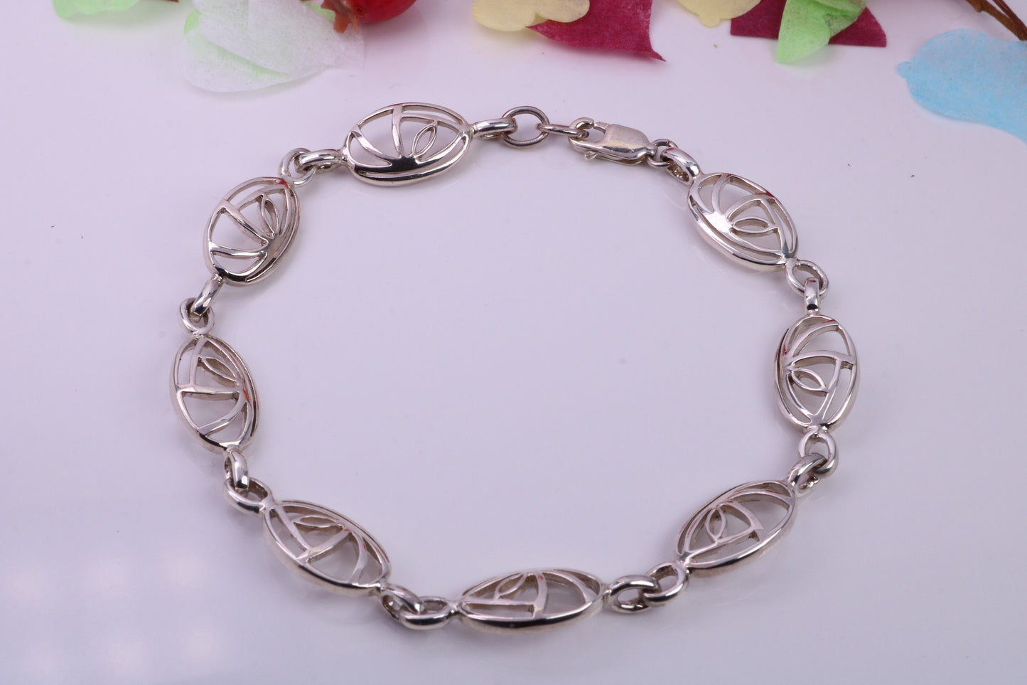 Multi Link Bracelet, made from solid Sterling Silver, 7.50 Inches Long