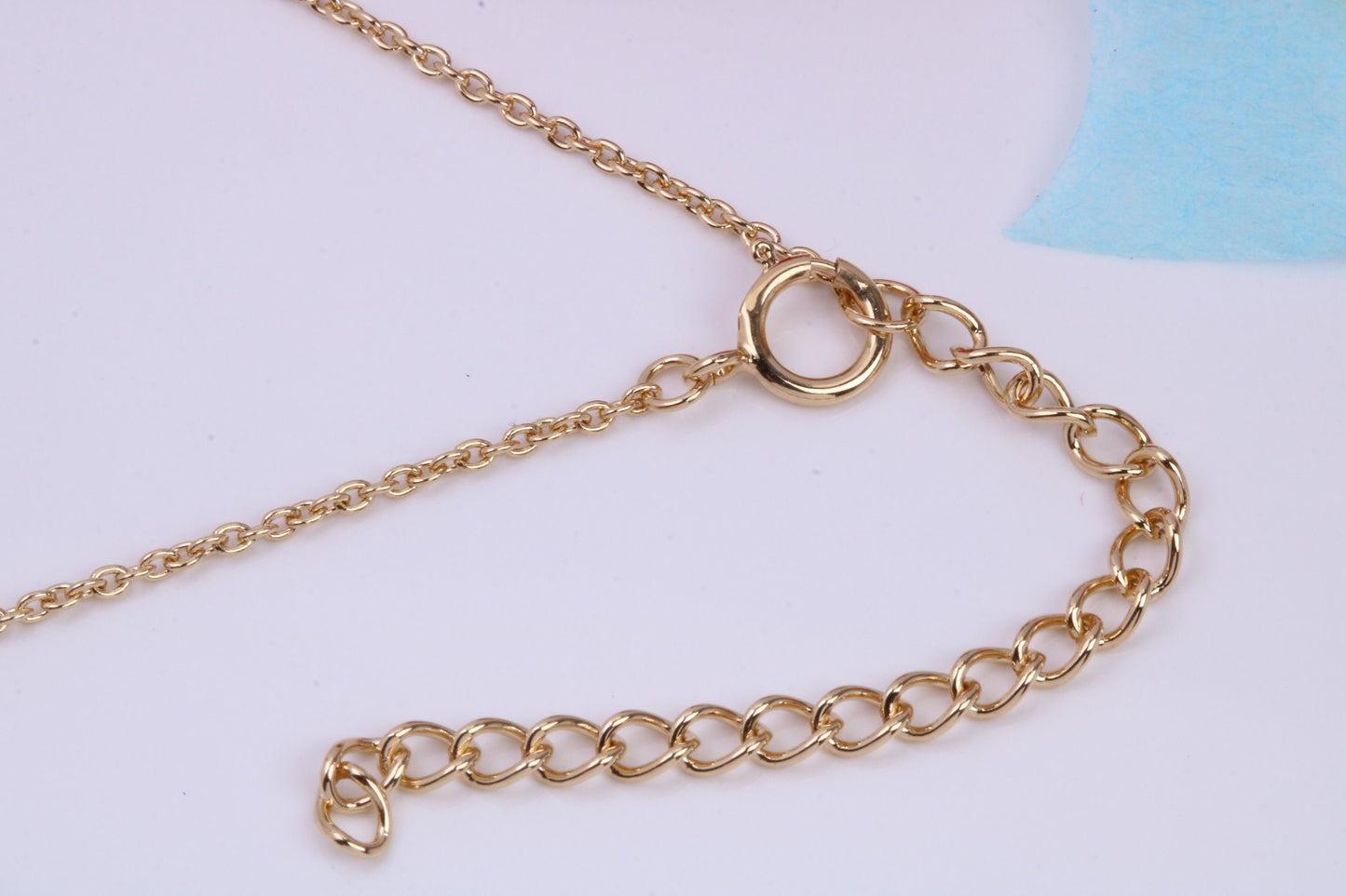 Infinity Necklace with Length Adjustable Chain, Made from solid Sterling Silver, 18ct Yellow Gold Plated