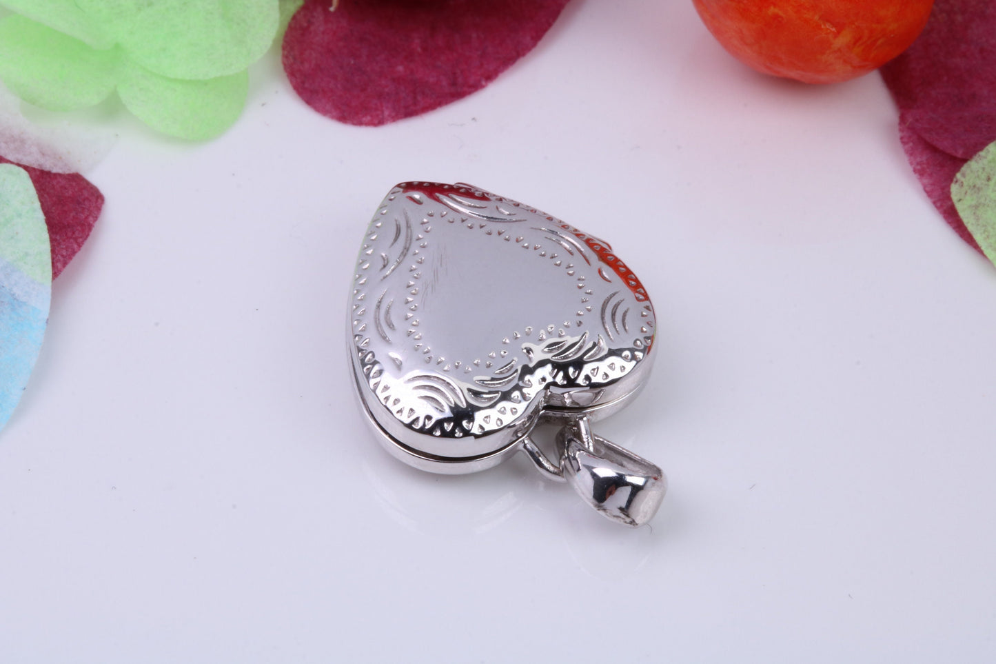 16 mm Heart Shaped Locket, Made from Solid Sterling Silver