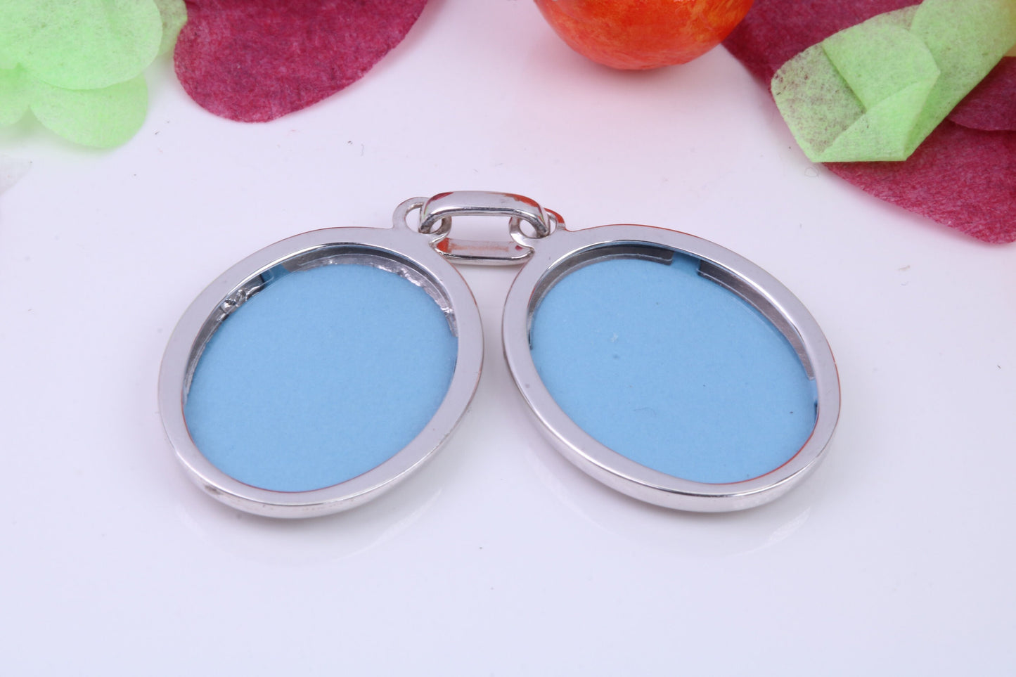 Oval Shaped Locket, Made from Solid Sterling Silver