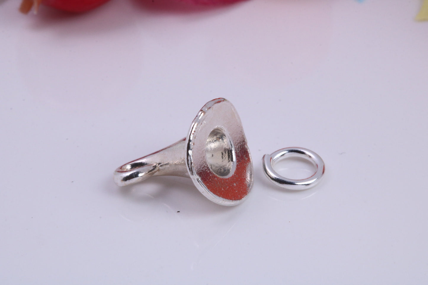 Wizards Hat Charm, Traditional Charm, Made from Solid 925 Grade Sterling Silver, Complete with Attachment Link