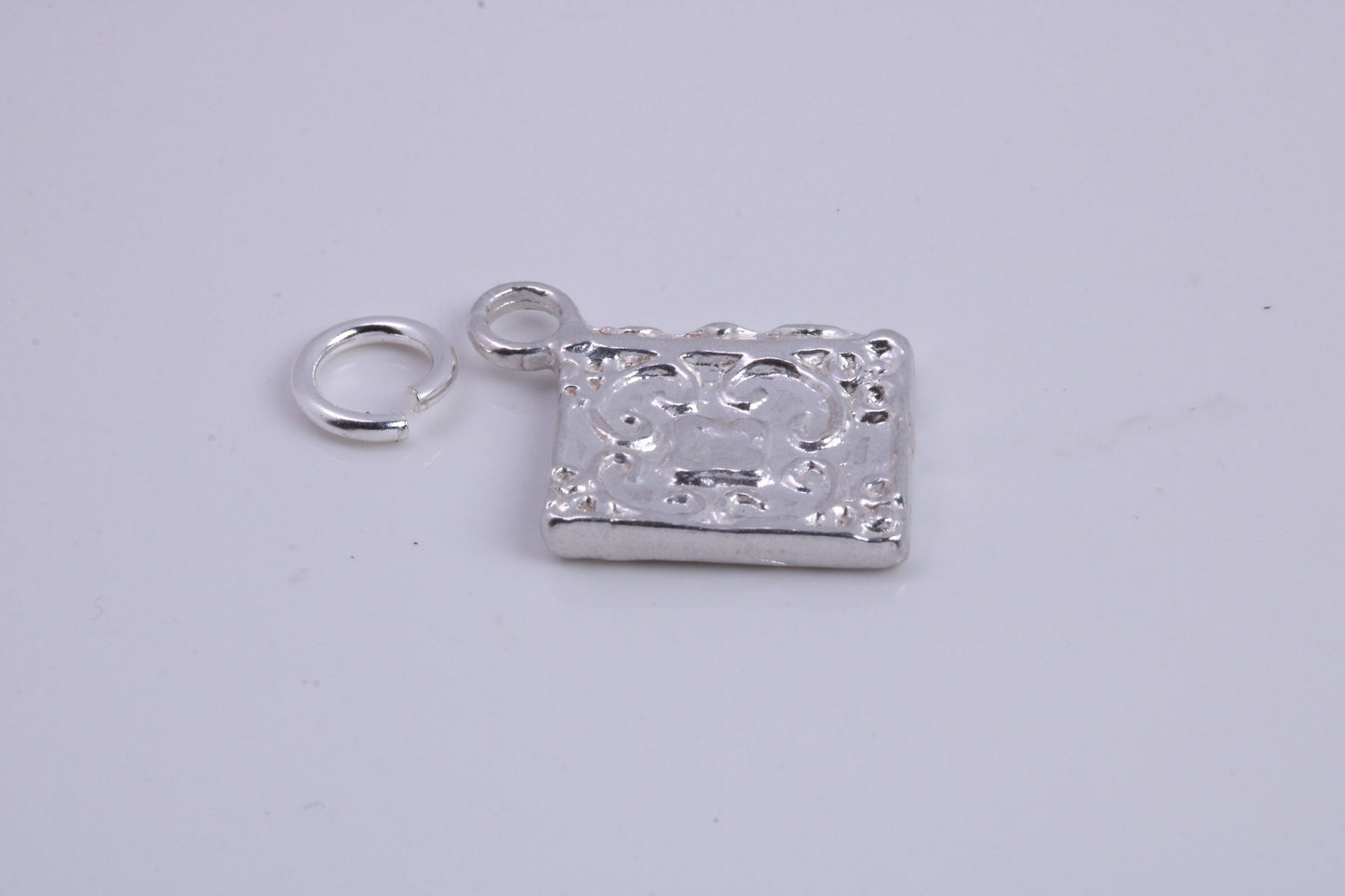 Book of Spells Charm, Traditional Charm, Made from Solid 925 Grade Sterling Silver, Complete with Attachment Link