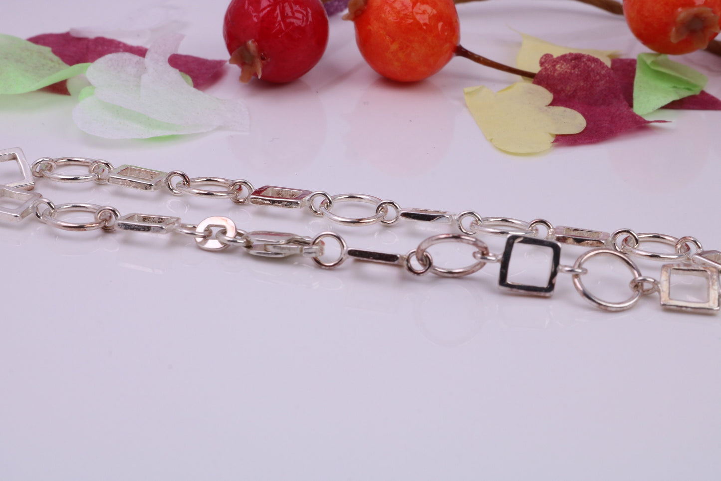 Multi Link Bracelet, made from solid Sterling Silver, 7.50 Inches Long
