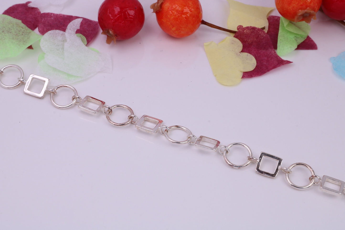 Multi Link Bracelet, made from solid Sterling Silver, 7.50 Inches Long