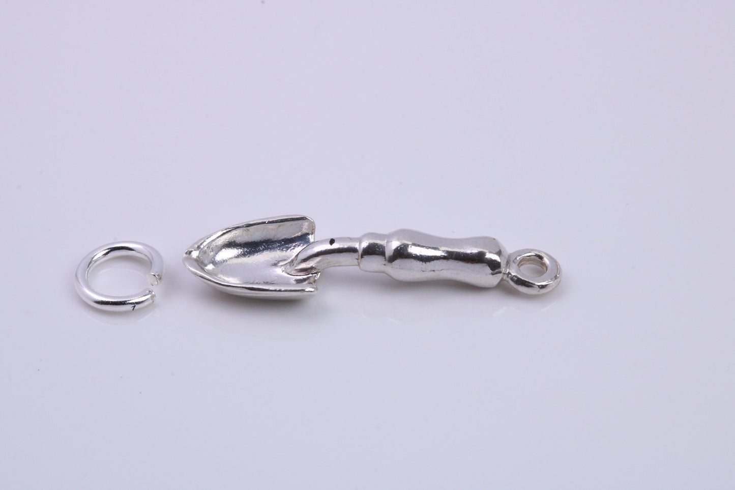 Garden Trowel Charm, Traditional Charm, Made from Solid 925 Grade Sterling Silver, Complete with Attachment Link