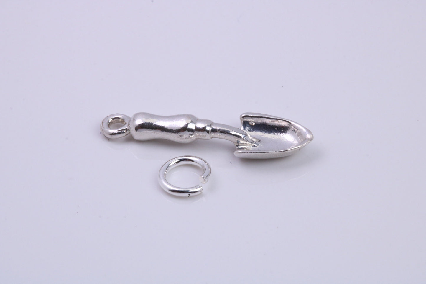 Garden Trowel Charm, Traditional Charm, Made from Solid 925 Grade Sterling Silver, Complete with Attachment Link