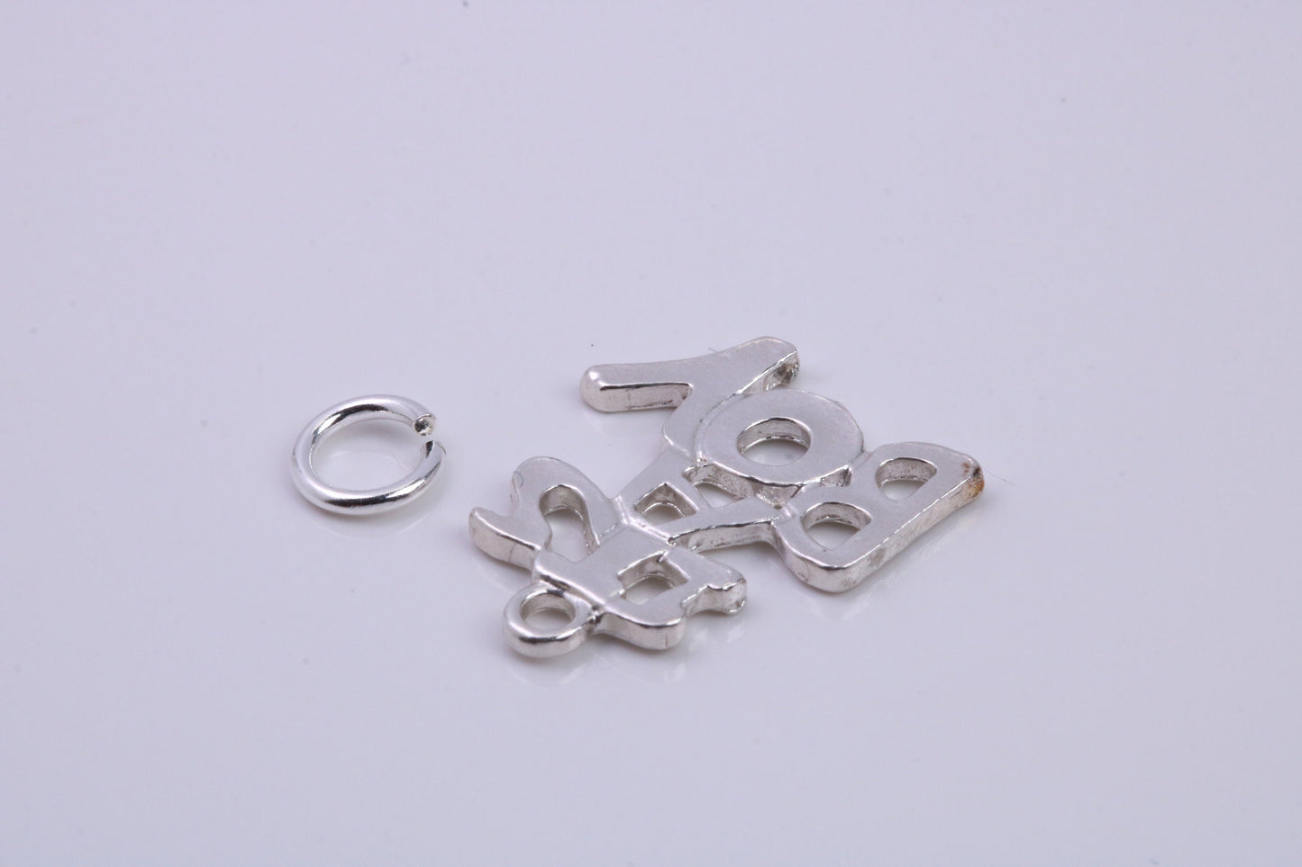 It's A Boy Charm, Traditional Charm, Made from Solid 925 Grade Sterling Silver, Complete with Attachment Link