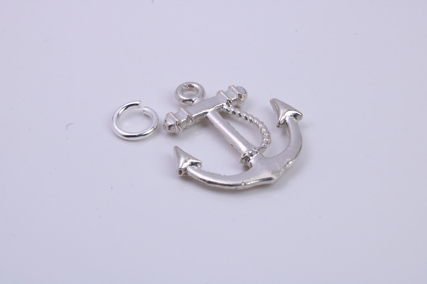 Anchor Charm, Traditional Charm, Made from Solid 925 Grade Sterling Silver, Complete with Attachment Link