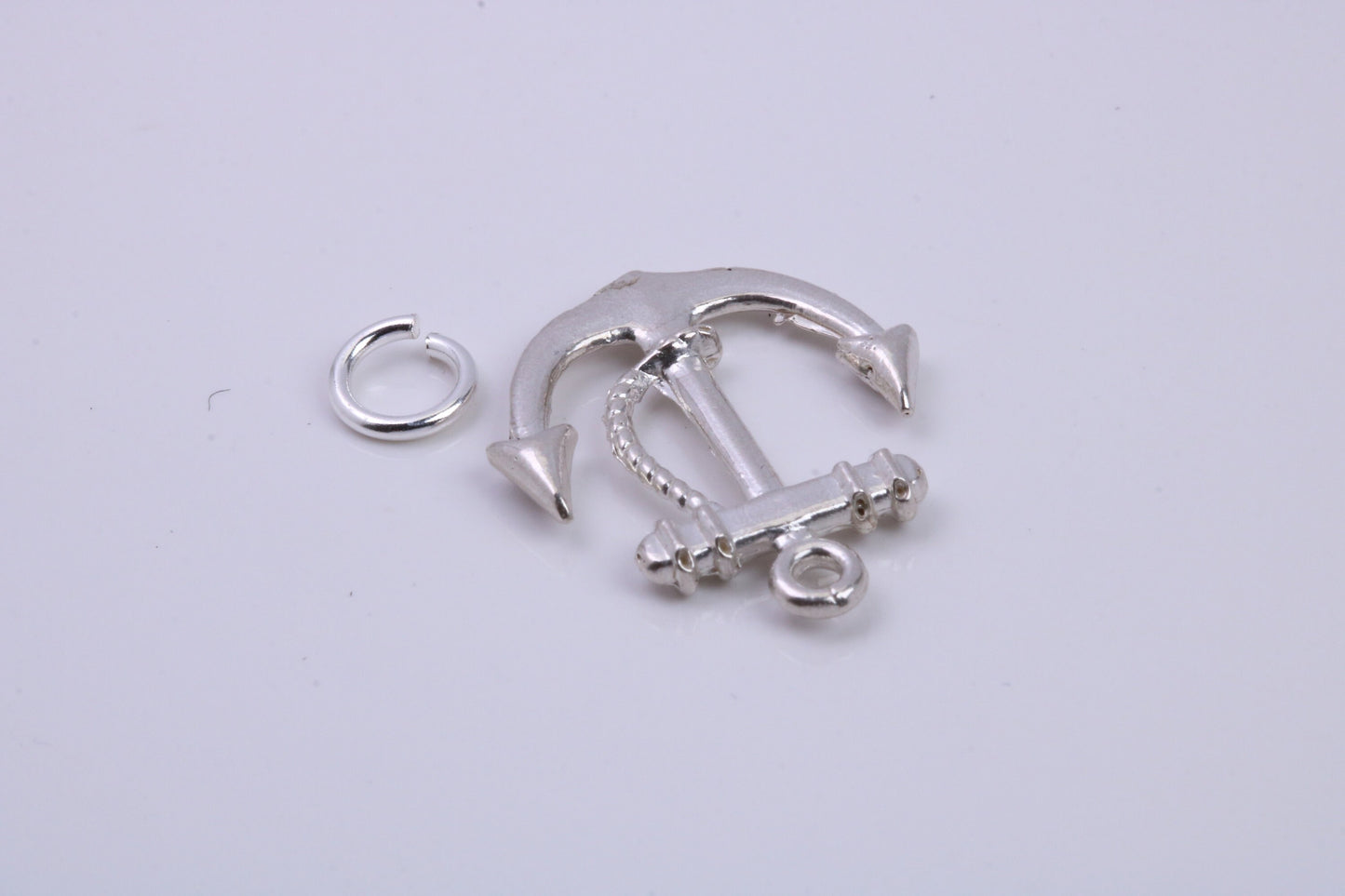 Anchor Charm, Traditional Charm, Made from Solid 925 Grade Sterling Silver, Complete with Attachment Link