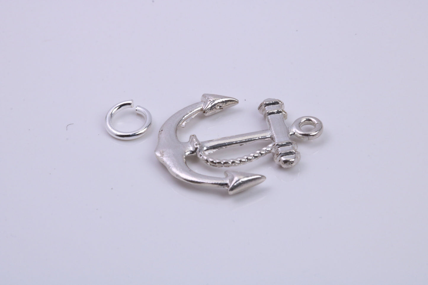Anchor Charm, Traditional Charm, Made from Solid 925 Grade Sterling Silver, Complete with Attachment Link