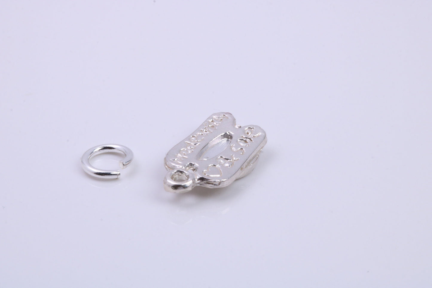 Flip Flops Charm, Traditional Charm, Made from Solid 925 Grade Sterling Silver, Complete with Attachment Link