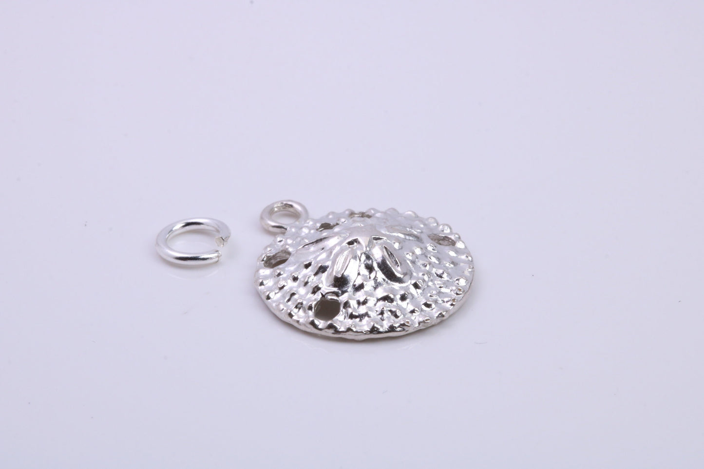 Star Fish Fossil Charm, Traditional Charm, Made from Solid 925 Grade Sterling Silver, Complete with Attachment Link