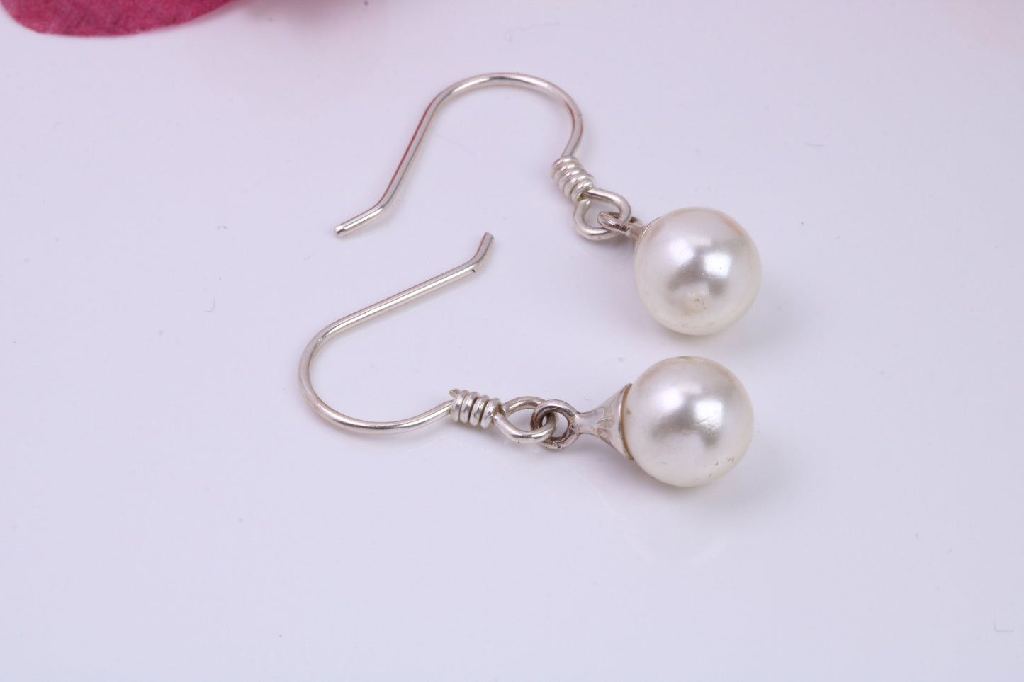 Pearl set Dropper Earrings, Made from Solid 925 Grade Sterling Silver