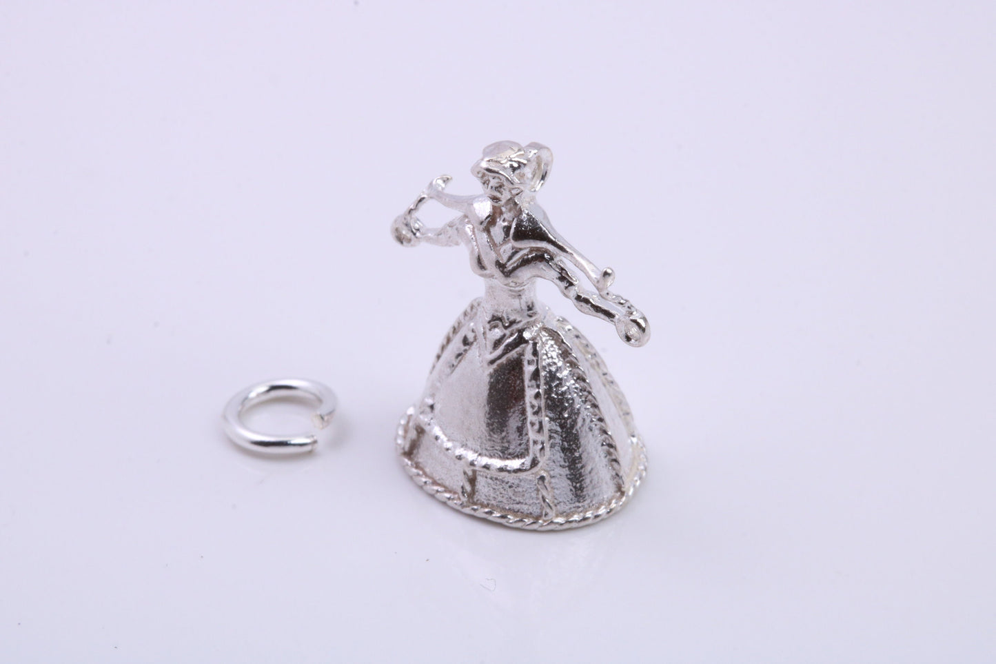 Water Carrier Charm, Traditional Charm, Made from Solid 925 Grade Sterling Silver, Complete with Attachment Link