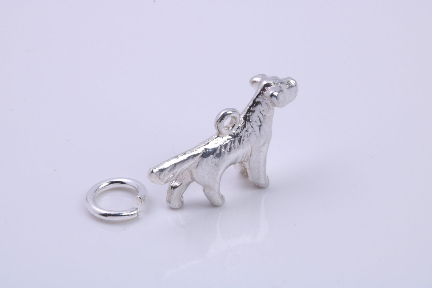 Pointer Dog Charm, Traditional Charm, Made from Solid 925 Grade Sterling Silver, Complete with Attachment Link