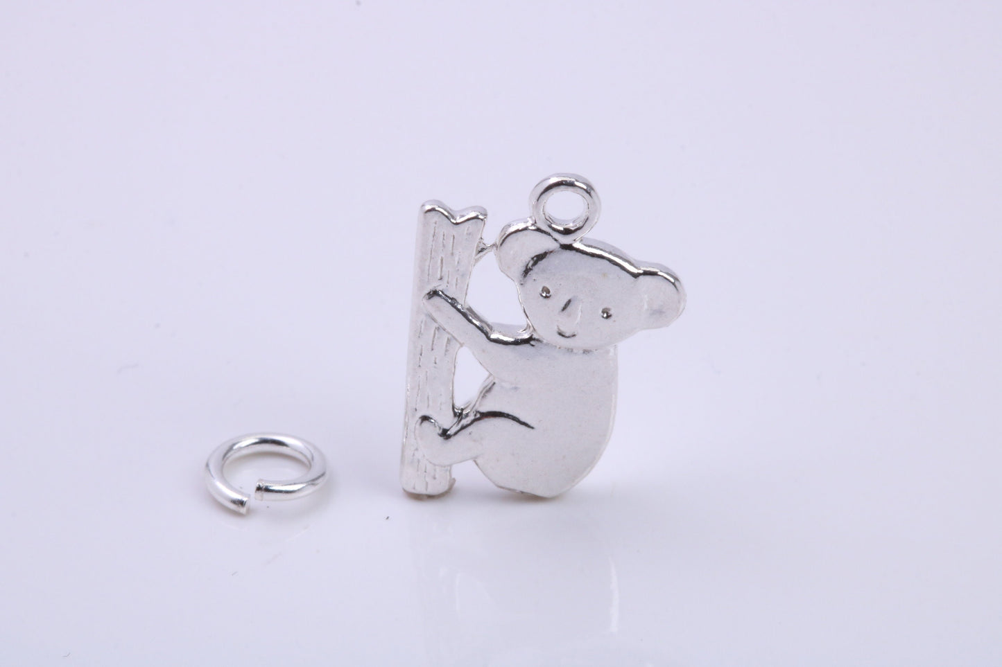 Koala Bear Charm, Traditional Charm, Made from Solid 925 Grade Sterling Silver, Complete with Attachment Link