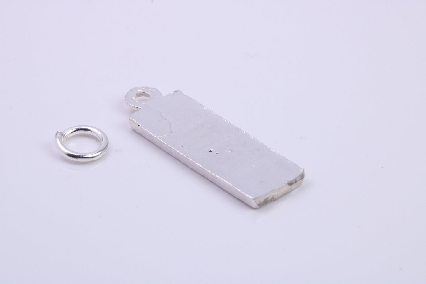 Key Board Charm, Traditional Charm, Made from Solid 925 Grade Sterling Silver, Complete with Attachment Link