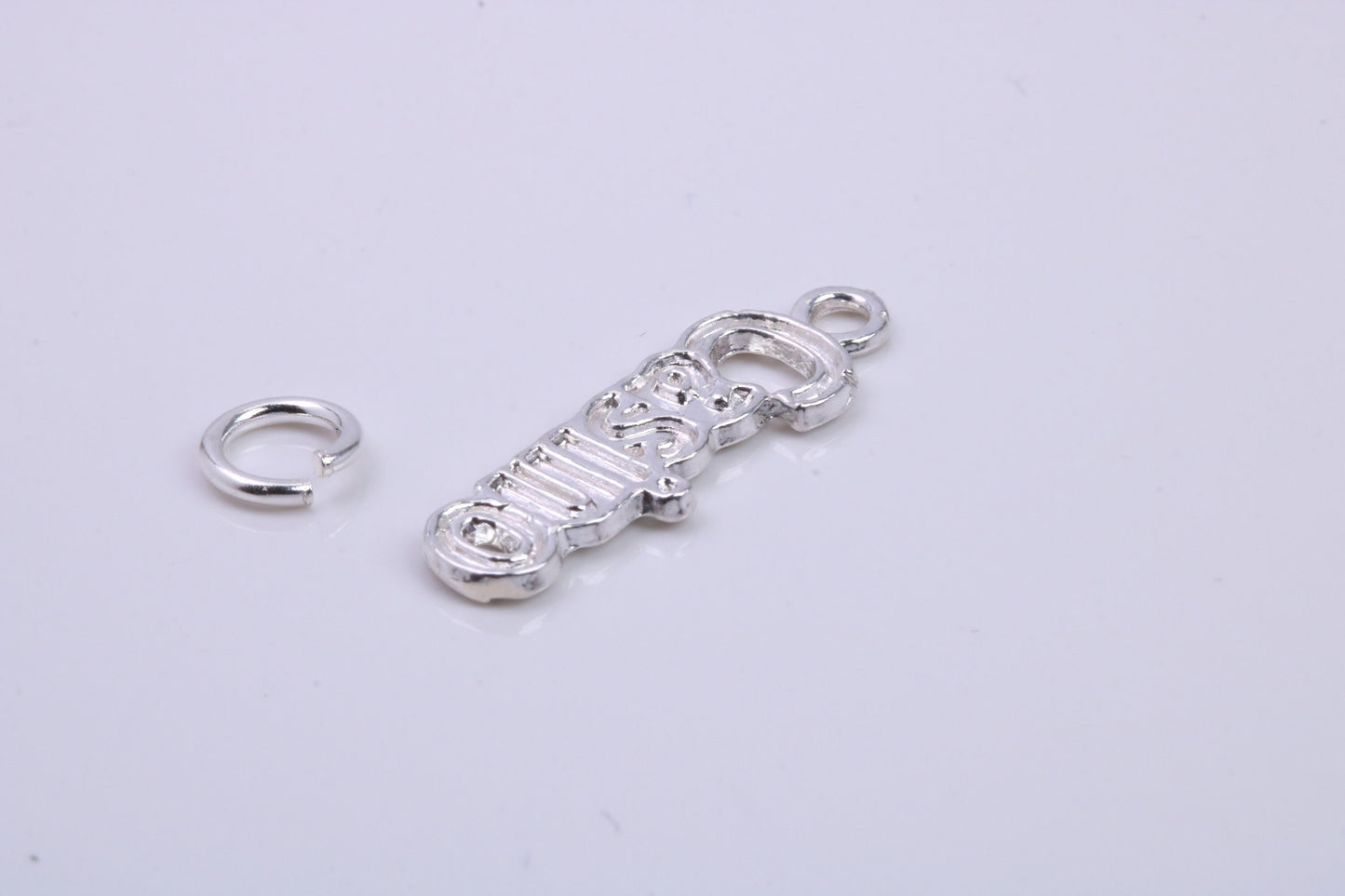 Casino Charm, Traditional Charm, Made from Solid 925 Grade Sterling Silver, Complete with Attachment Link