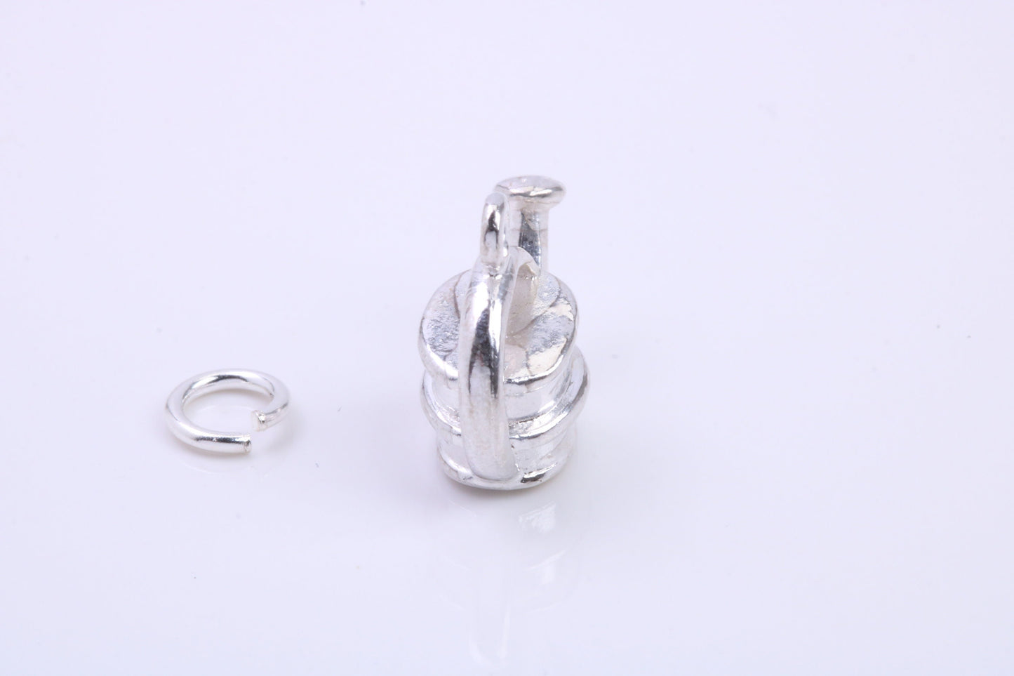 Garden Watering Can Charm, Traditional Charm, Made from Solid 925 Grade Sterling Silver, Complete with Attachment Link