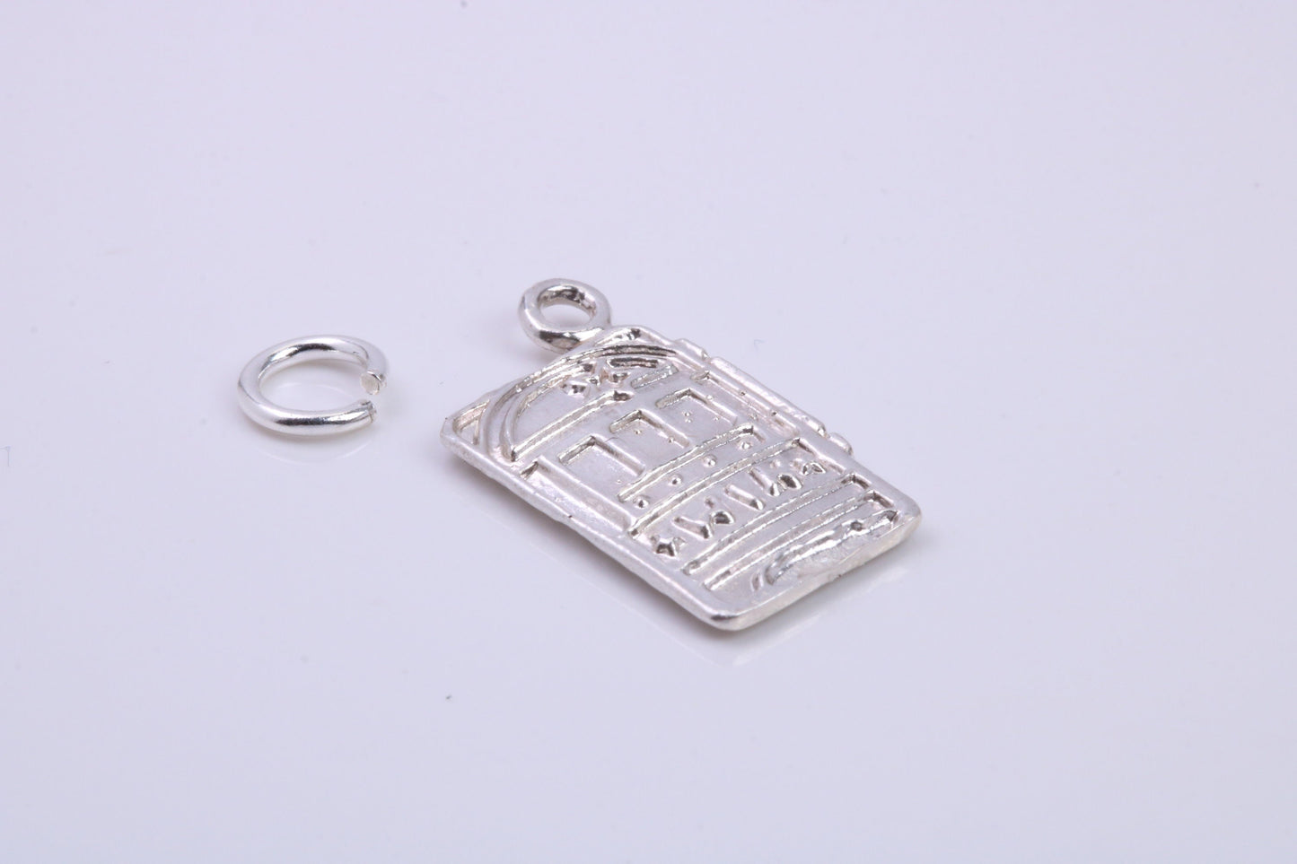 Slot Machine Charm, Traditional Charm, Made from Solid 925 Grade Sterling Silver, Complete with Attachment Link