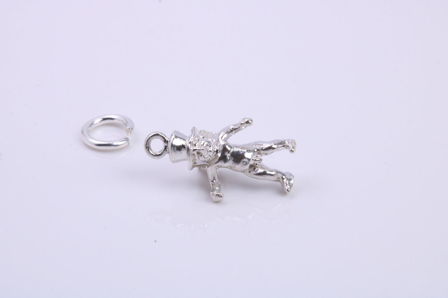 Leprechaun Charm, Traditional Charm, Made from Solid 925 Grade Sterling Silver, Complete with Attachment Link