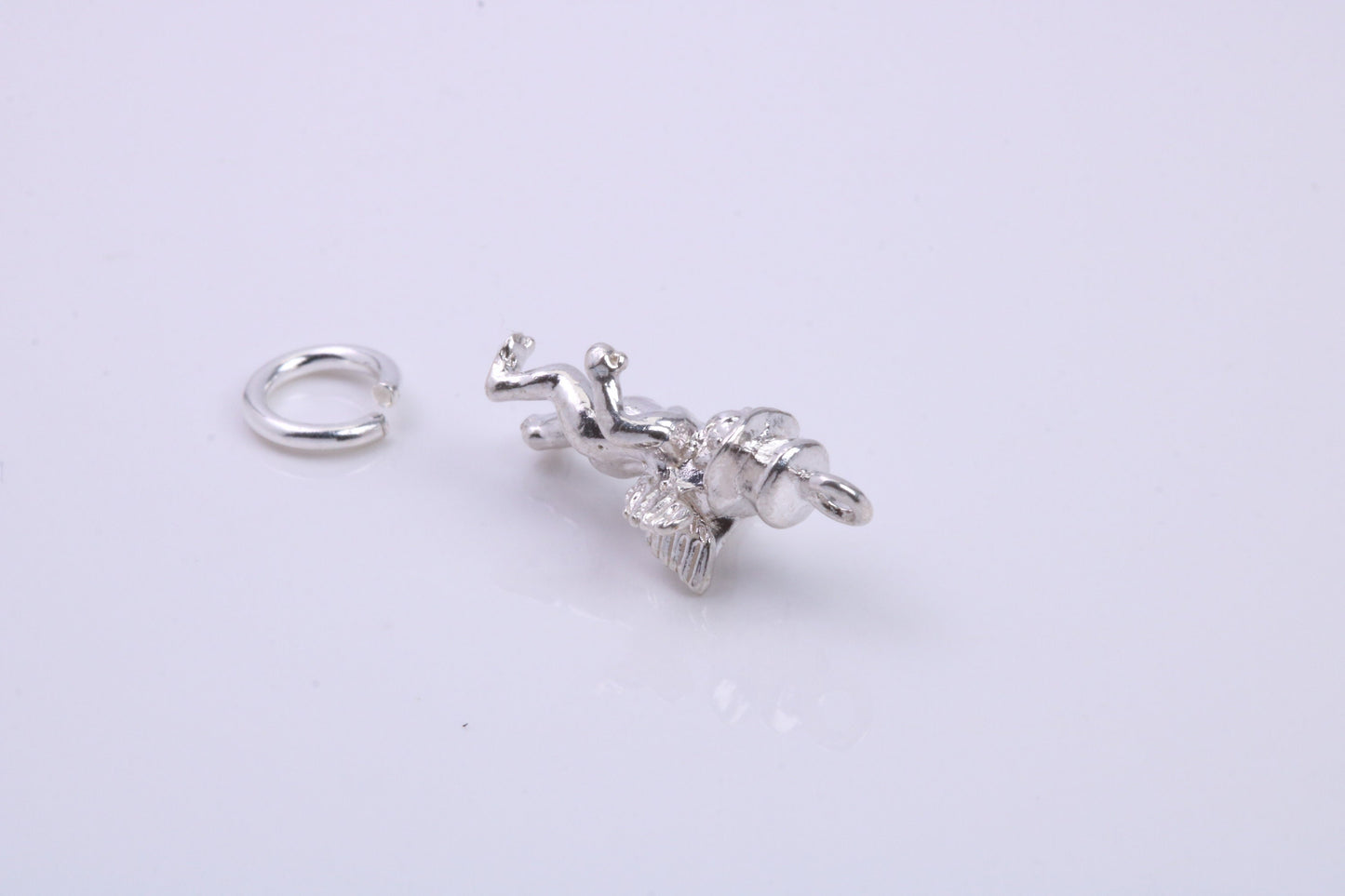 Leprechaun Charm, Traditional Charm, Made from Solid 925 Grade Sterling Silver, Complete with Attachment Link