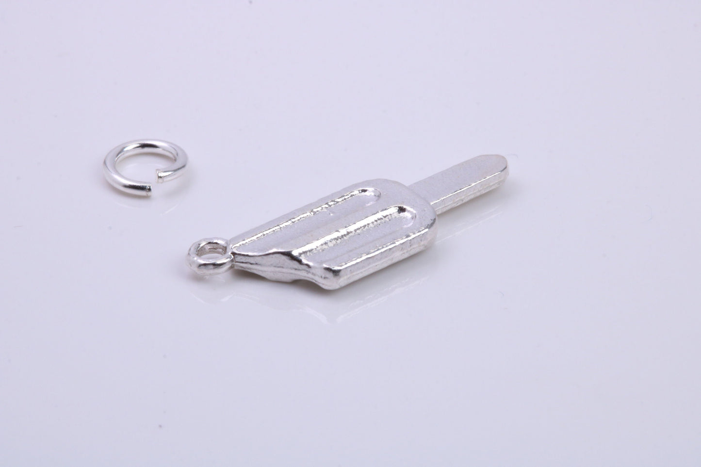 Ice Lolly Charm, Traditional Charm, Made from Solid 925 Grade Sterling Silver, Complete with Attachment Link