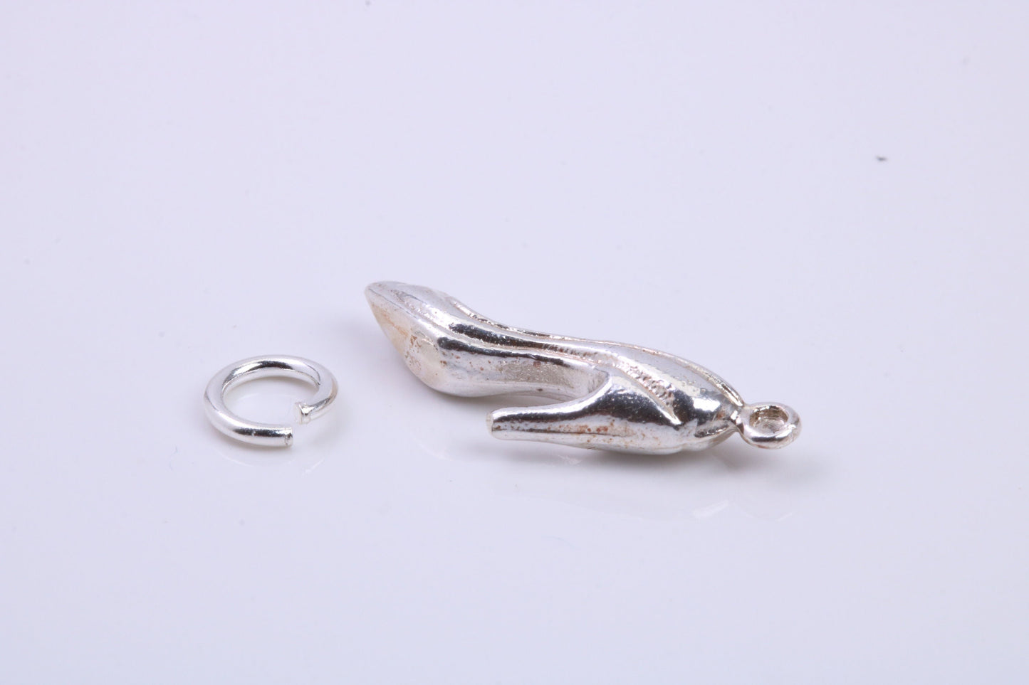 Stiletto Charm, Traditional Charm, Made from Solid 925 Grade Sterling Silver, Complete with Attachment Link