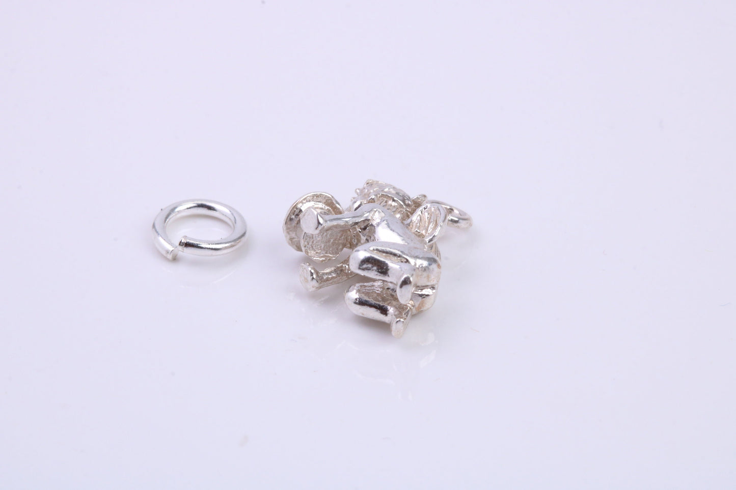 Cupid Charm, Traditional Charm, Made from Solid 925 Grade Sterling Silver, Complete with Attachment Link
