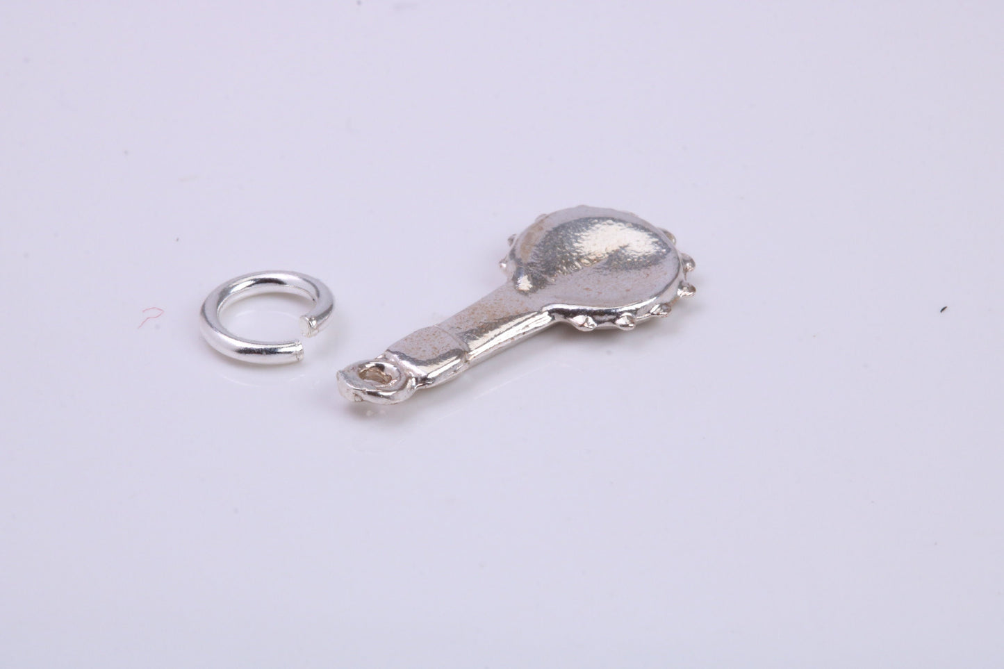 Banjo Charm, Traditional Charm, Made from Solid 925 Grade Sterling Silver, Complete with Attachment Link