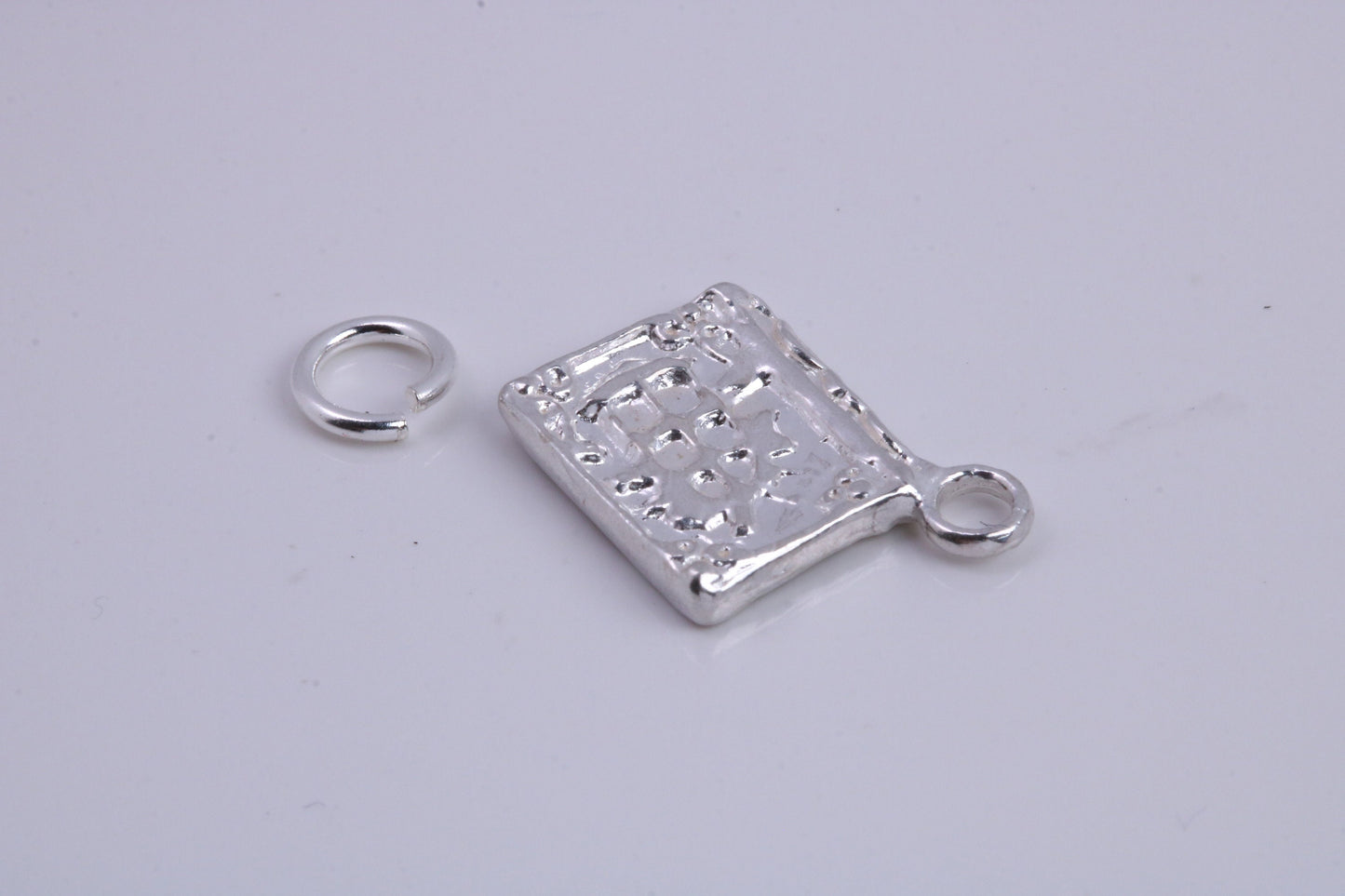 Book of Spells Charm, Traditional Charm, Made from Solid 925 Grade Sterling Silver, Complete with Attachment Link
