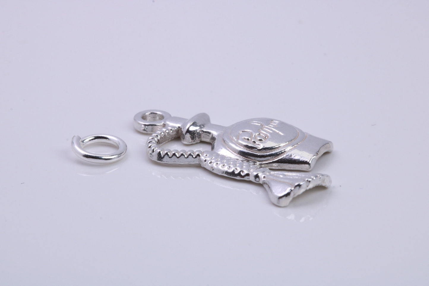 Perfume Bottle Charm, Traditional Charm, Made from Solid 925 Grade Sterling Silver, Complete with Attachment Link