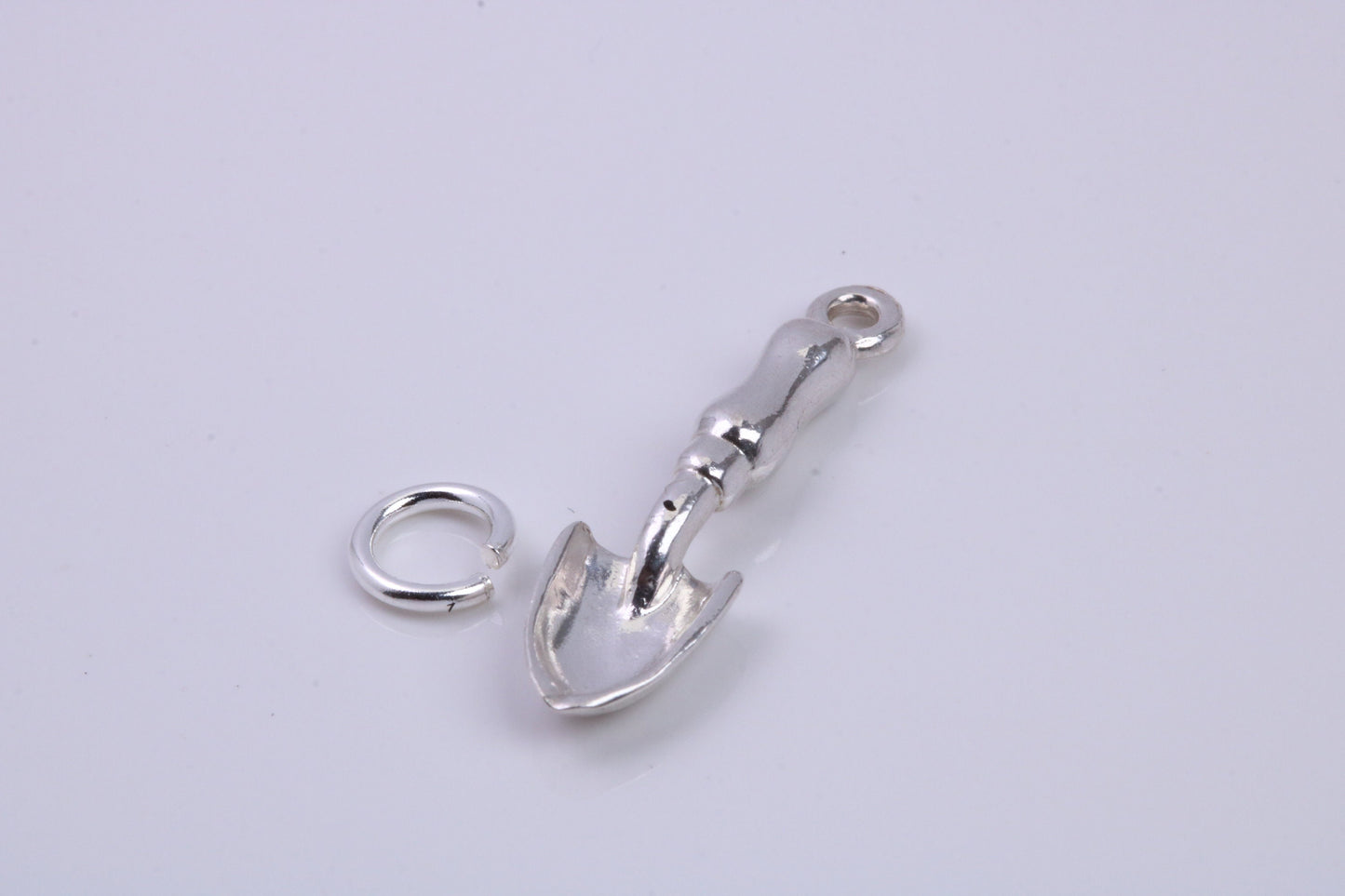 Garden Trowel Charm, Traditional Charm, Made from Solid 925 Grade Sterling Silver, Complete with Attachment Link