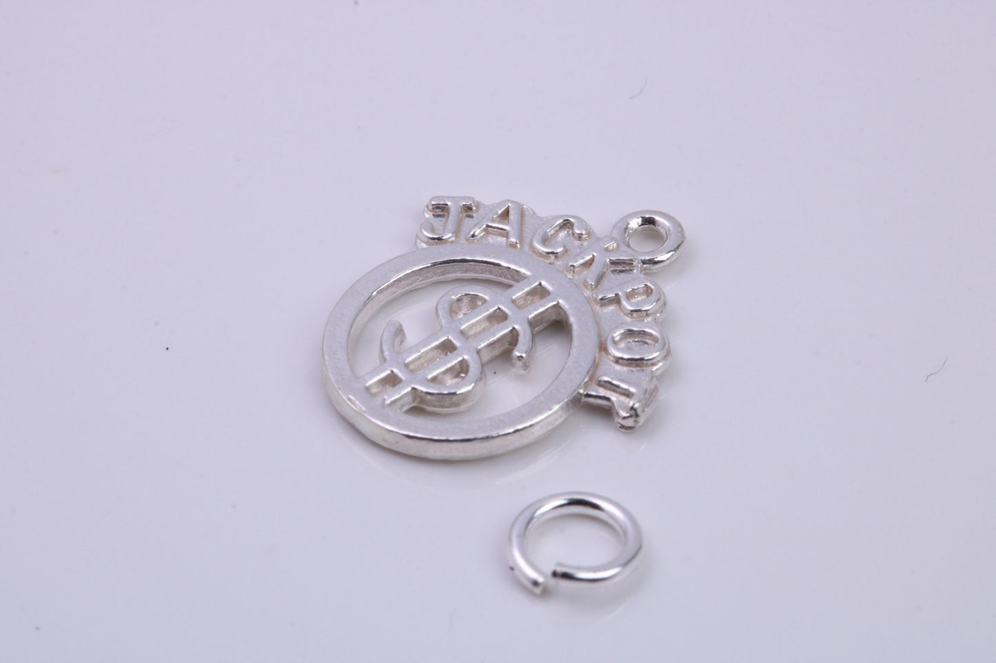 Jackpot Charm, Traditional Charm, Made from Solid 925 Grade Sterling Silver, Complete with Attachment Link