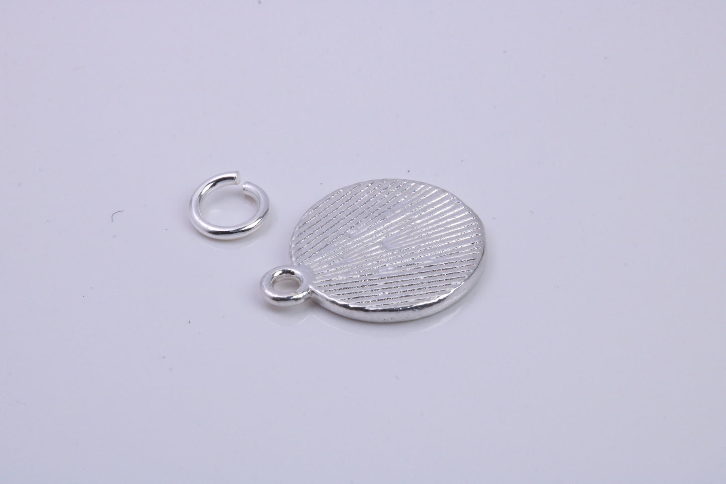 Paw Print Charm, Traditional Charm, Made from Solid 925 Grade Sterling Silver, Complete with Attachment Link