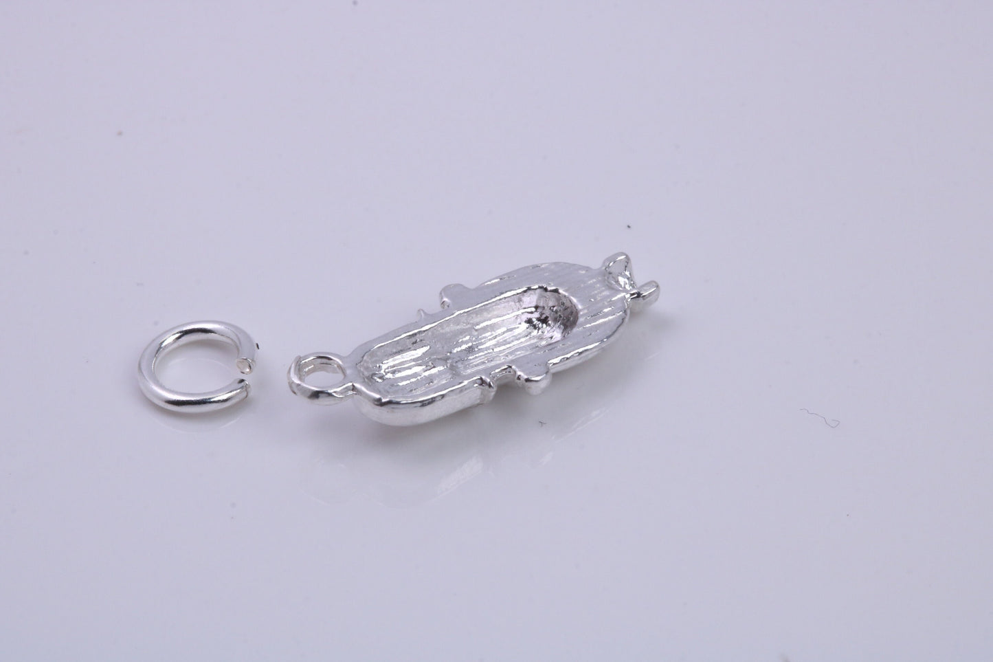 Antique Microphone Charm, Traditional Charm, Made from Solid 925 Grade Sterling Silver, Complete with Attachment Link