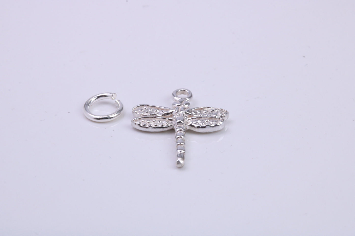 Dragon Fly Charm, Traditional Charm, Made from Solid 925 Grade Sterling Silver, Complete with Attachment Link