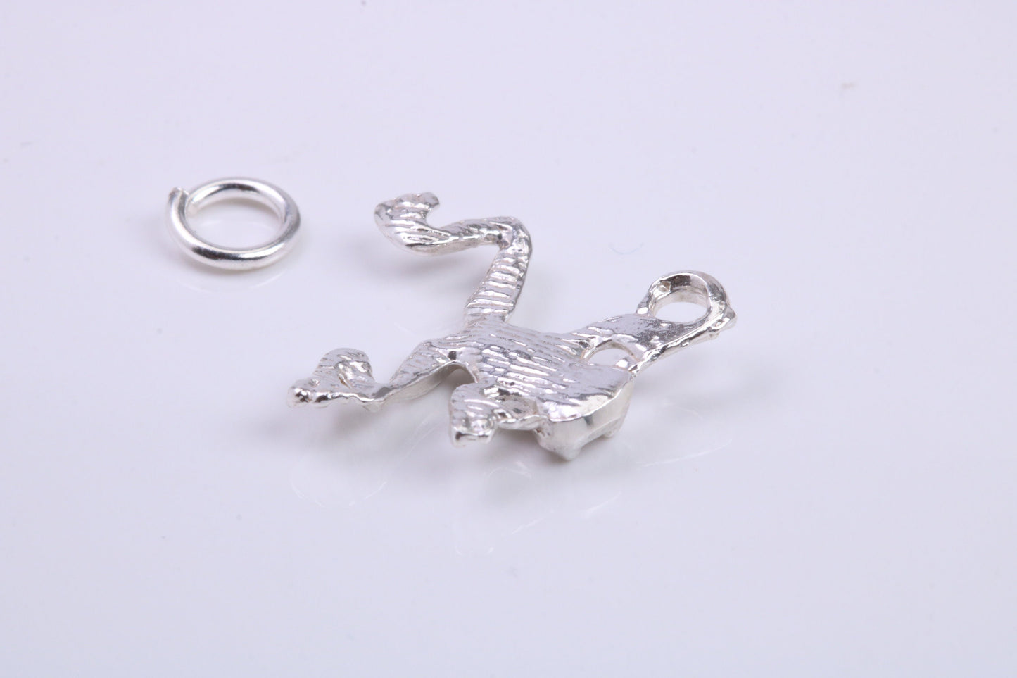 Frog Charm, Traditional Charm, Made from Solid 925 Grade Sterling Silver, Complete with Attachment Link