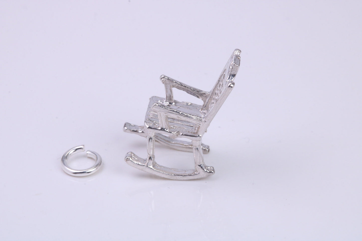 Rocking Chair Charm, Traditional Charm, Made from Solid 925 Grade Sterling Silver, Complete with Attachment Link