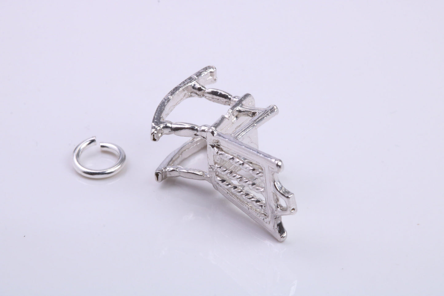 Rocking Chair Charm, Traditional Charm, Made from Solid 925 Grade Sterling Silver, Complete with Attachment Link