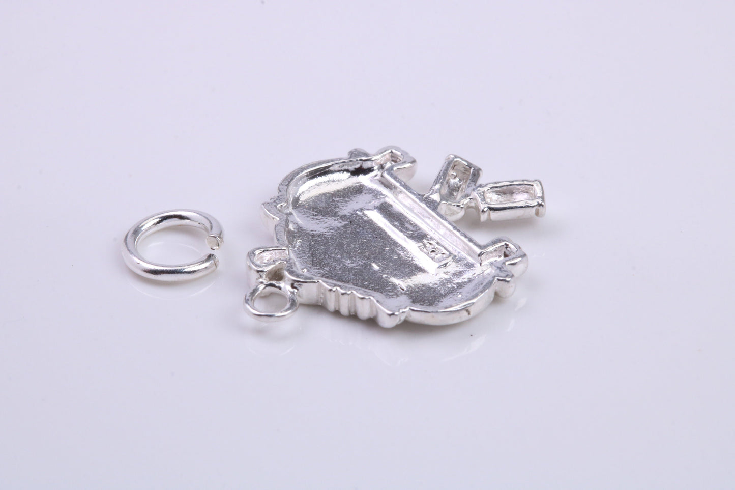 Just Married Charm, Traditional Charm, Made from Solid 925 Grade Sterling Silver, Complete with Attachment Link