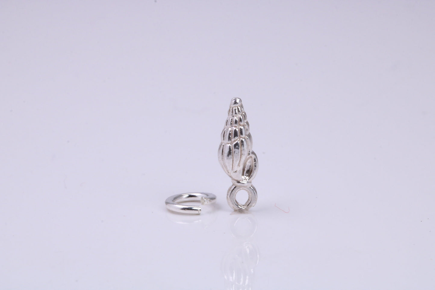 Sea Shell Charm, Traditional Charm, Made from Solid 925 Grade Sterling Silver, Complete with Attachment Link